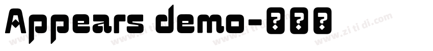 Appears demo字体转换